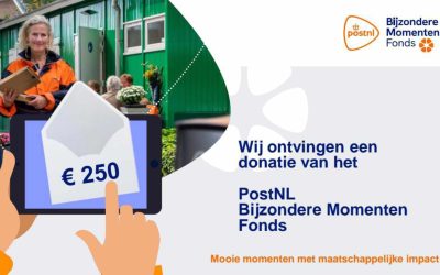 Donatie PostNL via eigen vrijwilliger!