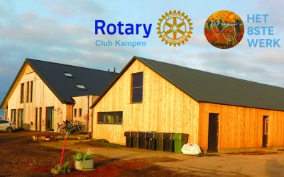 Rotary Kampen steunt het 8ste werk, eerste bijdrage voor een keukenvoorziening